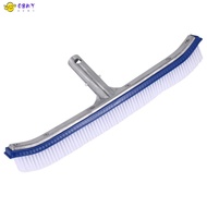 18 Inch Outdoor Pool Wall Brush Swimming Pool Cleaning Tool Aluminum Handle for Pond Spa  Pools Alga
