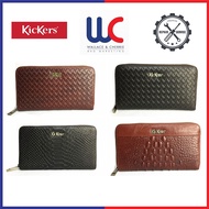 Kickers Women Leather Full Zip Classic Long Purse Wallet Gift for Mum