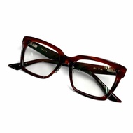 全新未使用 ◇ DITA DTX734 AMOZA 眼鏡，淨CLEARRED金配色，銀色配件，52□18 148，示範鏡片，日本製造，女士款