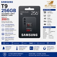 Samsung T9 256GB microSDXC UHS-I Memory Card Up to 200MB/s U3 A2 V30 4K UHD Micro SD Card