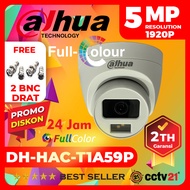 DH-HAC-T1A59P CCTV Dahua 5MP Indoor FULL COLOR Colorvu Promo 2 BNC