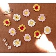 Daisy Flower Knit Brooch Daisy Flower Application