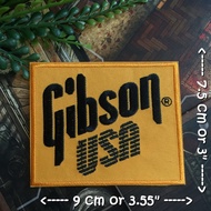 Gibson Taylor Guitar Logo Iron on Patch Hipster Embroidered Gibson2