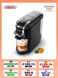 Hibrew Multiple Capsule Coffee Machine, Hot/Cold Dolce Gusto Milk Nespresso Capsule ESE Pod Ground Coffee Cafeteria 19Bar 5 In 1