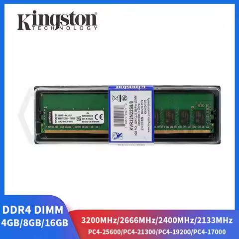 Kingston DDR4 RAM 32GB 16GB 8GB 4GB Memoria 3200MHz 2666 2400 2133MHz Desktop RAM 1.2V 288Pins DIMM 