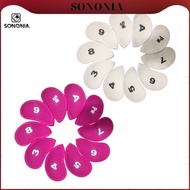SONONIA 10Pcs Golf Irons Headcover Set Protector Golf Set 3 4 5 6 7 8 9 A SW PW Head Cover