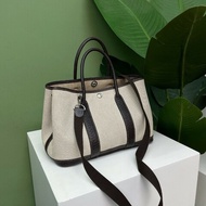 Hermes愛馬仕garden party30花園包 有肩帶 框刻