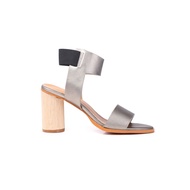 Raeni Open Toes Heels - Pewter