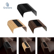 GRALARA Sofa Arm Tray Couch Arm Table Cupcake Side Tables TV Table Protection Wood