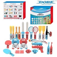 Dobe Original Switch Sports ชุดกีฬาสัมผัส OLED พร้อม Racquet ของเล่นอุปกรณ์ NS สำหรับ DS/3DS Accesso