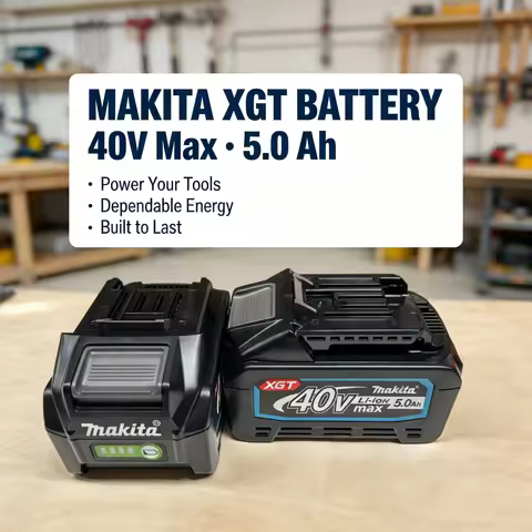 NEW Makita 40V Max XGT 21700 Lithium‑ion Cell 5.0Ah BL4050 BL4040 With Fuel Gauge Compatible All Mak