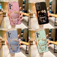 Casing For Samsung Galaxy A15 Case Samsung A05 Case Samsung A05S Case Samsung A11 A12 Case Samsung A13 Case Samsung A14 Case Samsung A32 A04S Case Samsung M11 M12 Case Cute Anime Cartoon Vanity Mirror Hello Kitty Holder Phone Case With Metal Sheet TK