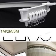 1M 2M 3M Mounted Wall Curtain Track Rail Straight Flexible Ceiling Windows Balcony Plastic Bendable Home Accessories  F2SG
