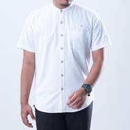 Baju Koko Pria Basic Kemeja Casual Premium Polos Pria Dewasa Putih