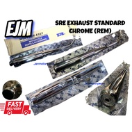 EJM EXHAUST SRE STANDARD CHROME YB100 EXHAUST STD EJM EKZOS YAMAHA YB100 EXZOS EJM STD