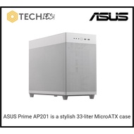 Asus Prime AP201 is a stylish 33-liter MicroATX case with tool-free side panels and a quasi-filter m