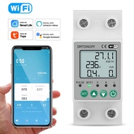 Tuya WIFI Smart Energy Meter Prepaid energy meter kWh Meter Wattmeter Over under Voltage leakage pro