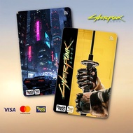 CYBERPUNK 2077 TNG - TOUCH N GO STICKER CARD / ATM CARD STICKER COVER, TNG CARD, ATM CARD