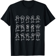 Algebra Dance Funny Graph Figures Math Equation T-Shirt  Leisure Friends Men Round Neck