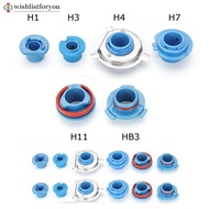 Wishlistforyou 2Pcs LED Headlight Bulb Base Adapter Socket Retainer H1/H3/H4/H7/H11/HB3 F5V1