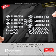 Cutting Stiker Joran Daiwa Shimano Variasi Aksesoris Frame Pancingan