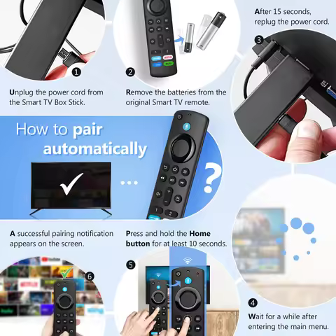3rd Gen Pro Voice Remote Control Compatible with Fire TV Stick TV Cube Fire TV Stick Lite Replacemen