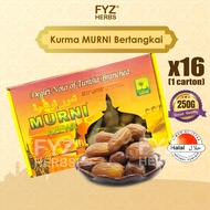 [1 CTN] MURNI Azewa Kurma Bertangkai Tunisia Kurma Deglet Nour Dates (250g± x 16 Boxes)