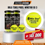 Tennis Balls, Pack of 3 Padel Winstar Tennis Balls, Pack of 3 Quality Padel Balls