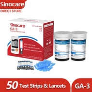Bottled Version Sinocare Testing Strips 50/100pcs Free Lancets For GA-3 Diabete Blood Sugar Glucose 
