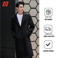 HK3 - HAKYNGUYEN Men's Mangto Evening Dress Korean Style Knee-Length 2 Buttons Outer Pockets