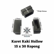 Karet Kaki Meja Kursi Rak Besi Hollow 15x30 Kopong Hollo Termurah