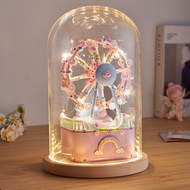 Music Box Series Building Blocks Rotating Ferris Wheel Educational Assembling Toys 8-12 Years Old Gi