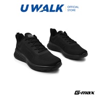 G-Max Black Lace-Up School Shoes For Teenagers | U WALK 207-01379 | Kasut Sekolah Hitam