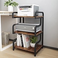 Natwind 3-Tier Printer Stand with Wheels Movable Storage Cart Floor-Standing Multi-Purpose Shelf Rac