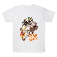 The Bad Guys 2 European And American Movie-Themed Printed Trendy Casual Round-Neck Short-Sleeve T-Sh
