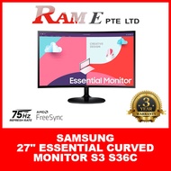 Samsung LS27C360EAEXXS 27"Inch Essential Curved Monitor S3 S36C