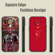 Casing For OPPO A76 F19 F19S A95 A96 A77 Find X5 Pro Liverpool FC jersey  Red Aesthetics DJW11 Phone