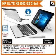 HP Elite x2 1012 G2 2-in-1 LAPTOP(1 YEAR WARRANTY T&amp;C)12.3" inch 2k Touchscreen Core™️ i5-7th Gen (OPTIONAL FOR PEN) Win 10 Pro
