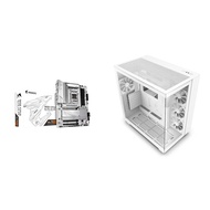 B650 AORUS Elite AX ICE AMD AM5 ATX Motherboard and NZXT H9 Flow ATX Mid-Tower PC Gaming Case Bundle