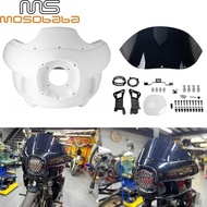 Suitable for Harley Soft Tail Fat Bob 114 FXFBS Motorcycle Modified Headlight White Fairing 18-23