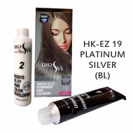 cat rambut hair color Diosys 100ml dan 45ml col. Platinum Silver