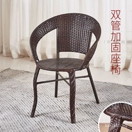 Small Rattan Chair Bamboo Chair Rattan Woven Home Use Rattan Chair Rattan Chair with Backrest Single