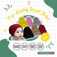 KnR043 | Baby Striped Knitted Beanie Hat Baby Girl & Boy Beanie/