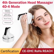 Head Massager Scalp Massager Smart 4D Stereo Wireless Body Shoulder Neck Deep Massage Head Massage For Blood Circulation