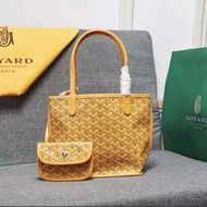 Goyard Gao Yade ตะกร้าผักสุนัขสองด้านกระเป๋าช้อปปิ้งขนาดเล็กแบบมือถือแม่สามีกระเป๋าทรงสี่เหลี่ยมมีหูหิ้วสะพายไหล่