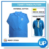 Baju Pandu Puteri Tunas Puteri Baru Lengan Panjang Tshirt Cotton Long Sleeves New Design Kokurikulum