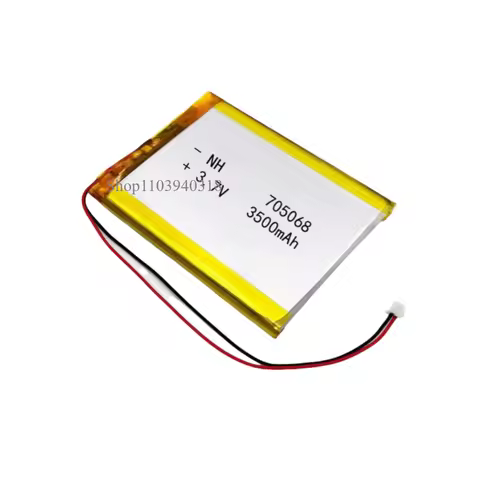 Plug 1.25-2P 705068 3500mah 3.7V Rechargeable Li-polymer Battery For GPS PDA Recreational Machines R