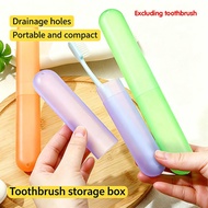 Portable Travel Toothbrush Container Wheat Straw Material Transparent Case Toothbrush Tube N7f6