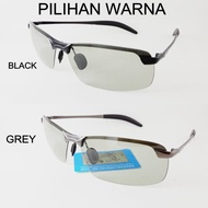 Kacamata Pria Hitam Lensa Polarized Photochromic Original