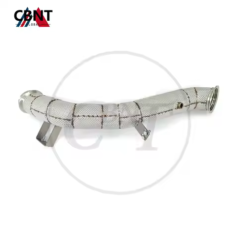 CBNT for Mercedes-benz W206 C43 C63 2.0T High Flow Catless/Catted Downpipe With Heat Shield SS304 Hi